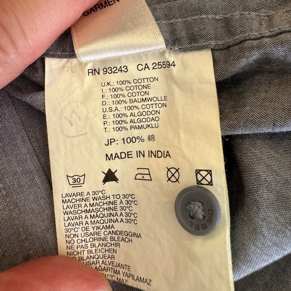 Diesel project cotton men’s shirt. Size medium - slim fit. - Picture 8 of 9